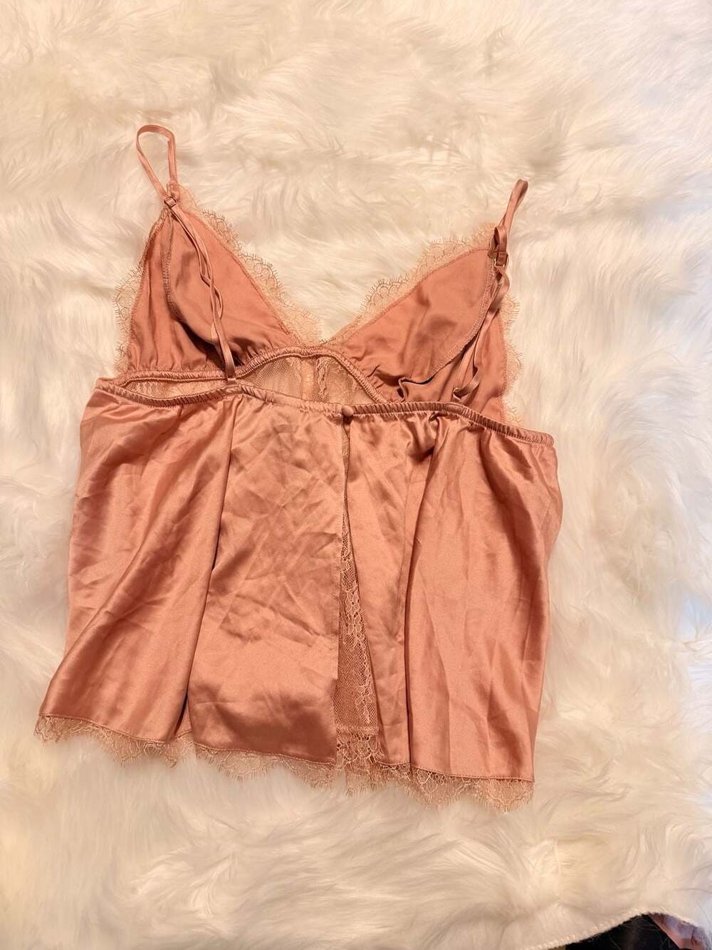 Victoria's Secret Satin and Lace Cami Top XL